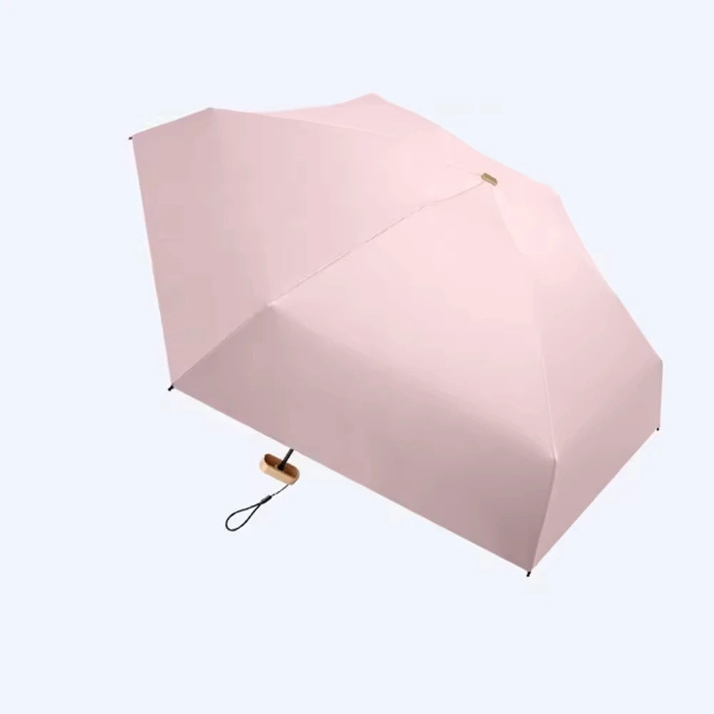 1Pc Mini Sun Umbrella Pocket Rain Umbrella Vinyl Folding UV Protection Sun Shade Ultraviolet Capsule Parasol for Pocket 55% off