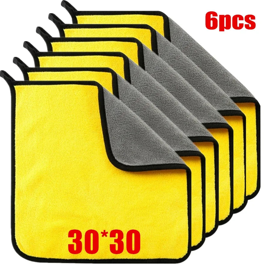 1/6pcs Microfiber Cleaning Towel