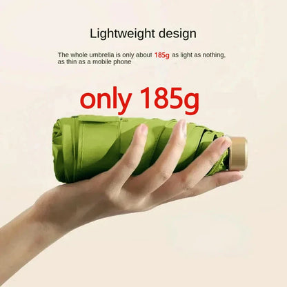 1Pc Mini Sun Umbrella Pocket Rain Umbrella Vinyl Folding UV Protection Sun Shade Ultraviolet Capsule Parasol for Pocket 55% off