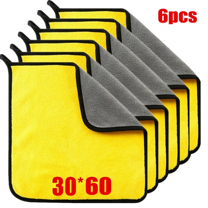 1/6pcs Microfiber Cleaning Towel