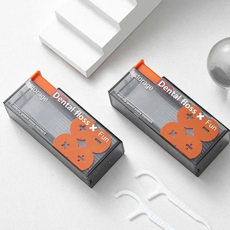 Portable Floss Dispenser Includes 10Pcs
