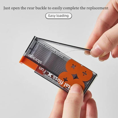 Portable Floss Dispenser Includes 10Pcs